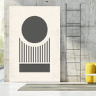 Mid Century Modern Geometry 02 by Studio North on GIANT ART - black digital drawing