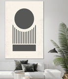 Mid Century Modern Geometry 02 by Studio North on GIANT ART - black digital drawing