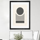 Mid Century Modern Geometry 02 by Studio North on GIANT ART - black digital drawing