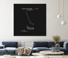 Hockey Stick Patent - Black by Finlay McNevin on GIANT ART - black typography