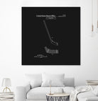 Hockey Stick Patent - Black by Finlay McNevin on GIANT ART - black typography