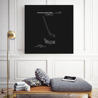 Hockey Stick Patent - Black by Finlay McNevin on GIANT ART - black typography