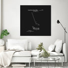 Hockey Stick Patent - Black by Finlay McNevin on GIANT ART - black typography