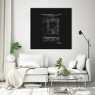 Record Player Patent - Black by Finlay McNevin on GIANT ART - black typography