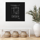Record Player Patent - Black by Finlay McNevin on GIANT ART - black typography