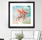 Little pig Can Fly by Vin Zzep on GIANT ART - white photo illustration