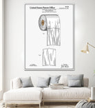 Toilet Paper Roll Patent by Finlay McNevin on GIANT ART - white typography