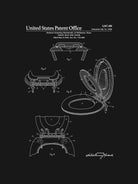 Toilet Seat and Cover Patent - Black by Finlay McNevin on GIANT ART - black typography