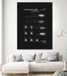 Toothbrush Patent - Black by Finlay McNevin on GIANT ART - black typography