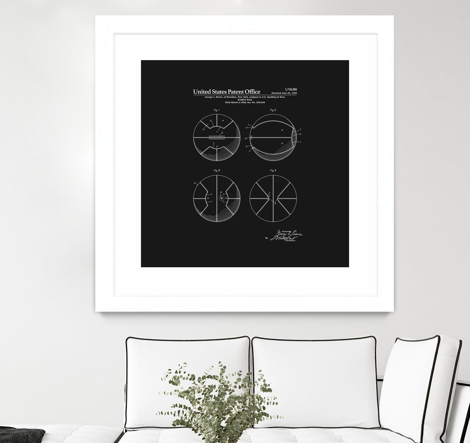 Basketball Patent - Black by Finlay McNevin on GIANT ART - black typography