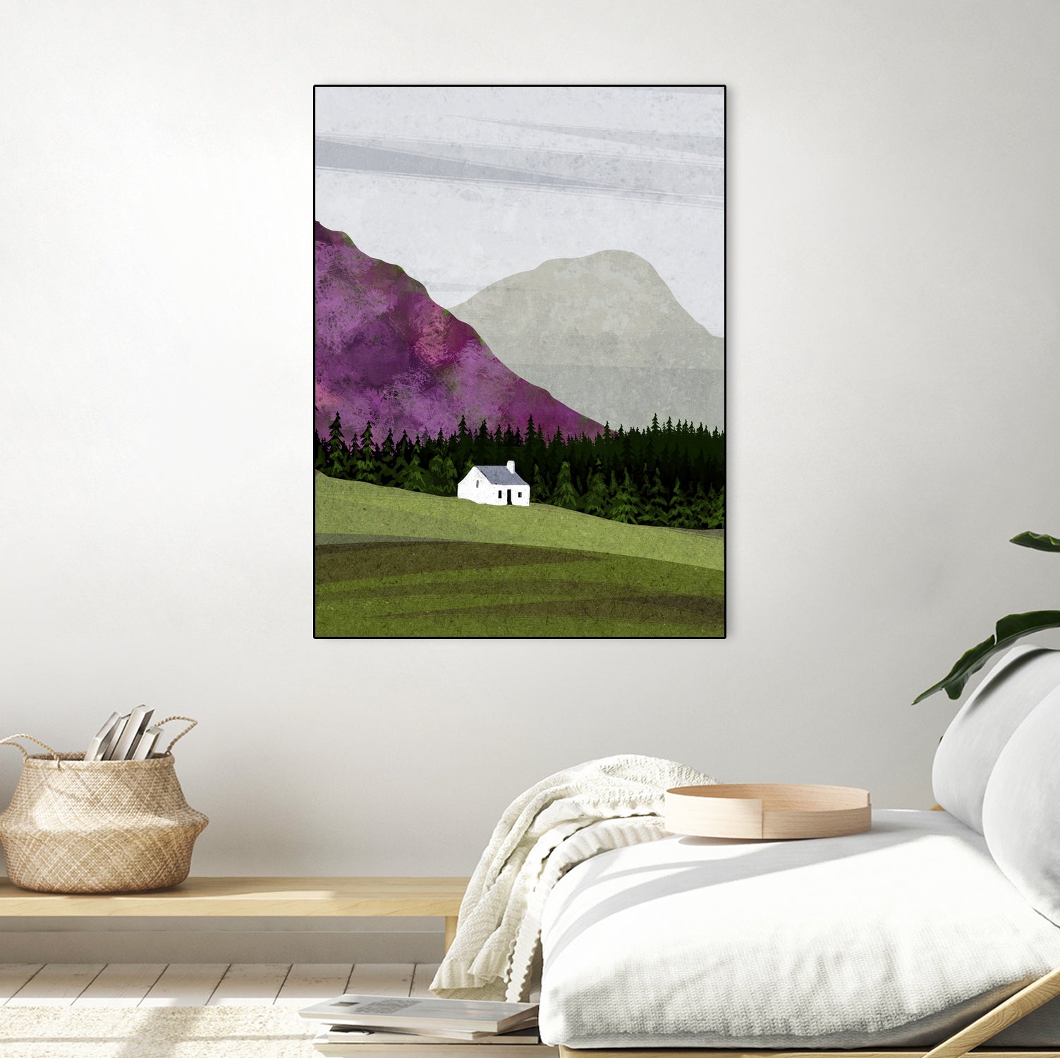 scottish landscape by Katherine Blower on GIANT ART - gray digital painting