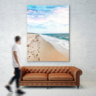 A Walk On The Beach by Uma Gokhale on GIANT ART - blue photo illustration