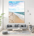 A Walk On The Beach by Uma Gokhale on GIANT ART - blue photo illustration