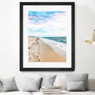 A Walk On The Beach by Uma Gokhale on GIANT ART - blue photo illustration