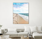 A Walk On The Beach by Uma Gokhale on GIANT ART - blue photo illustration