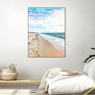 A Walk On The Beach by Uma Gokhale on GIANT ART - blue photo illustration