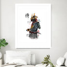 Samurai watercolor by Antonio Camarena on GIANT ART - white digital painting