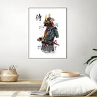 Samurai watercolor by Antonio Camarena on GIANT ART - white digital painting