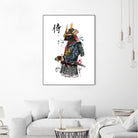 Samurai watercolor by Antonio Camarena on GIANT ART - white digital painting