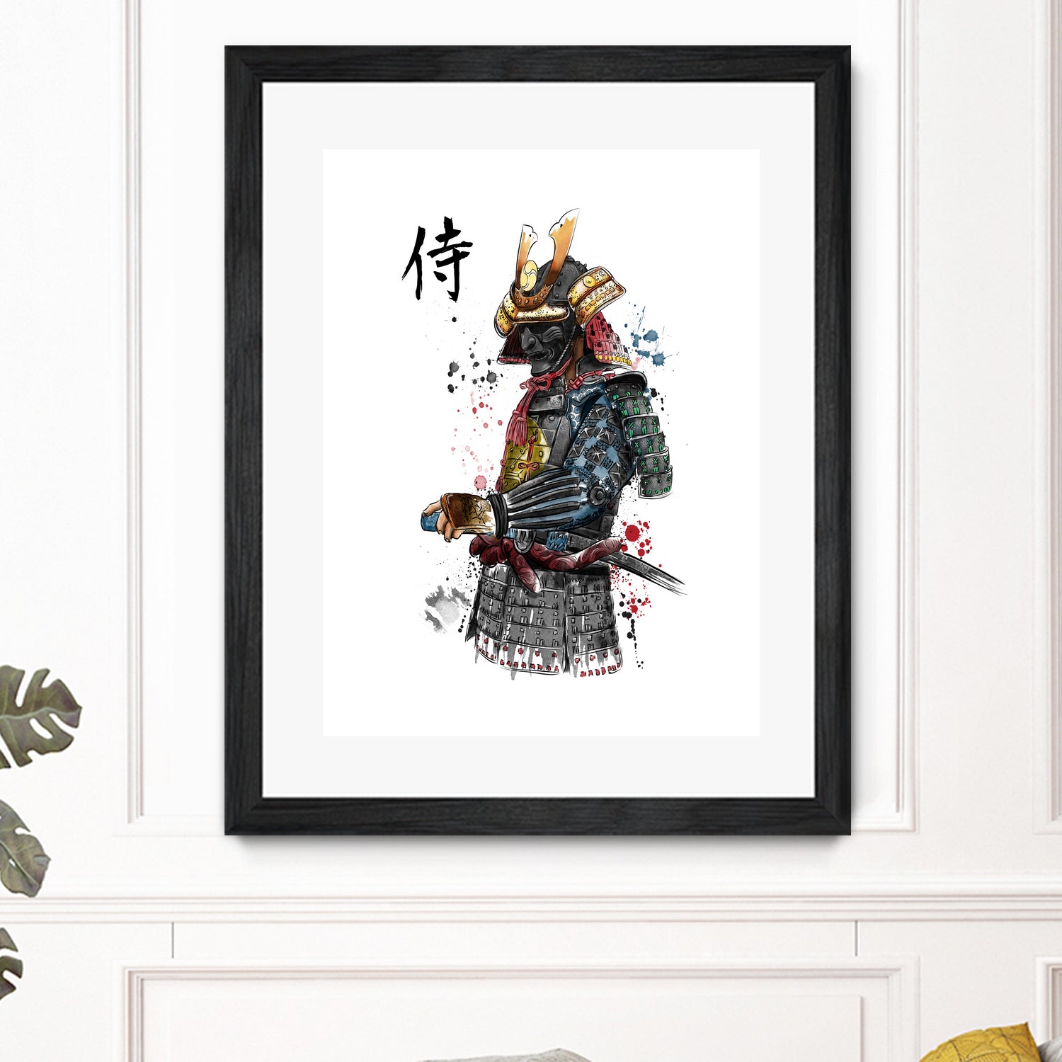 Samurai watercolor by Antonio Camarena on GIANT ART - white digital painting