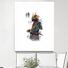 Samurai watercolor by Antonio Camarena on GIANT ART - white digital painting