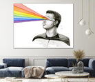 Geordi Sees the Rainbow by Olga Shvartsur on GIANT ART - black mixed media