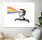 Geordi Sees the Rainbow by Olga Shvartsur on GIANT ART - black mixed media