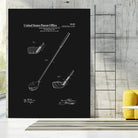 Golf Club Patent v2 - Black by Finlay McNevin on GIANT ART - black typography