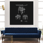 Piano Patent - Black by Finlay McNevin on GIANT ART - black typography