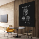 Piano Patent - Black by Finlay McNevin on GIANT ART - black typography