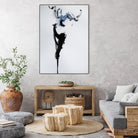 Fashion watercolor portrait by enmo enmo lin on GIANT ART - white photo illustration