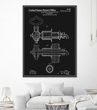 Beer Faucet Patent - Black by Finlay McNevin on GIANT ART - black typography