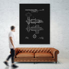 Beer Faucet Patent - Black by Finlay McNevin on GIANT ART - black typography