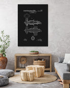 Beer Faucet Patent - Black by Finlay McNevin on GIANT ART - black typography