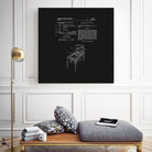 Pinball Machine Patent - Black by Finlay McNevin on GIANT ART - black typography