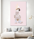 SNEAKER COCKATOO by Jonas Loose on GIANT ART - pink photo manipulation