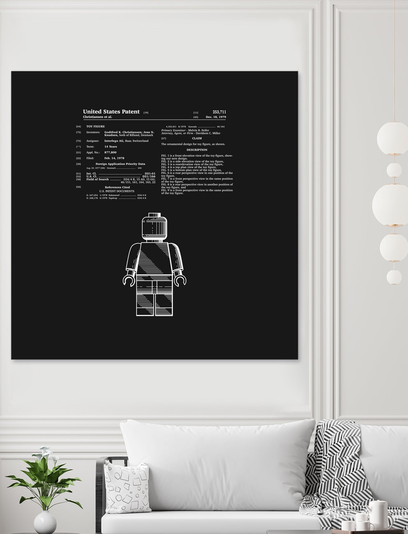 Toy Figure Patent v1 - Black by Finlay McNevin on GIANT ART - black typography