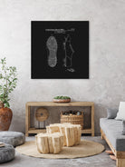 Baseball Cleat Patent - Black by Finlay McNevin on GIANT ART - black typography