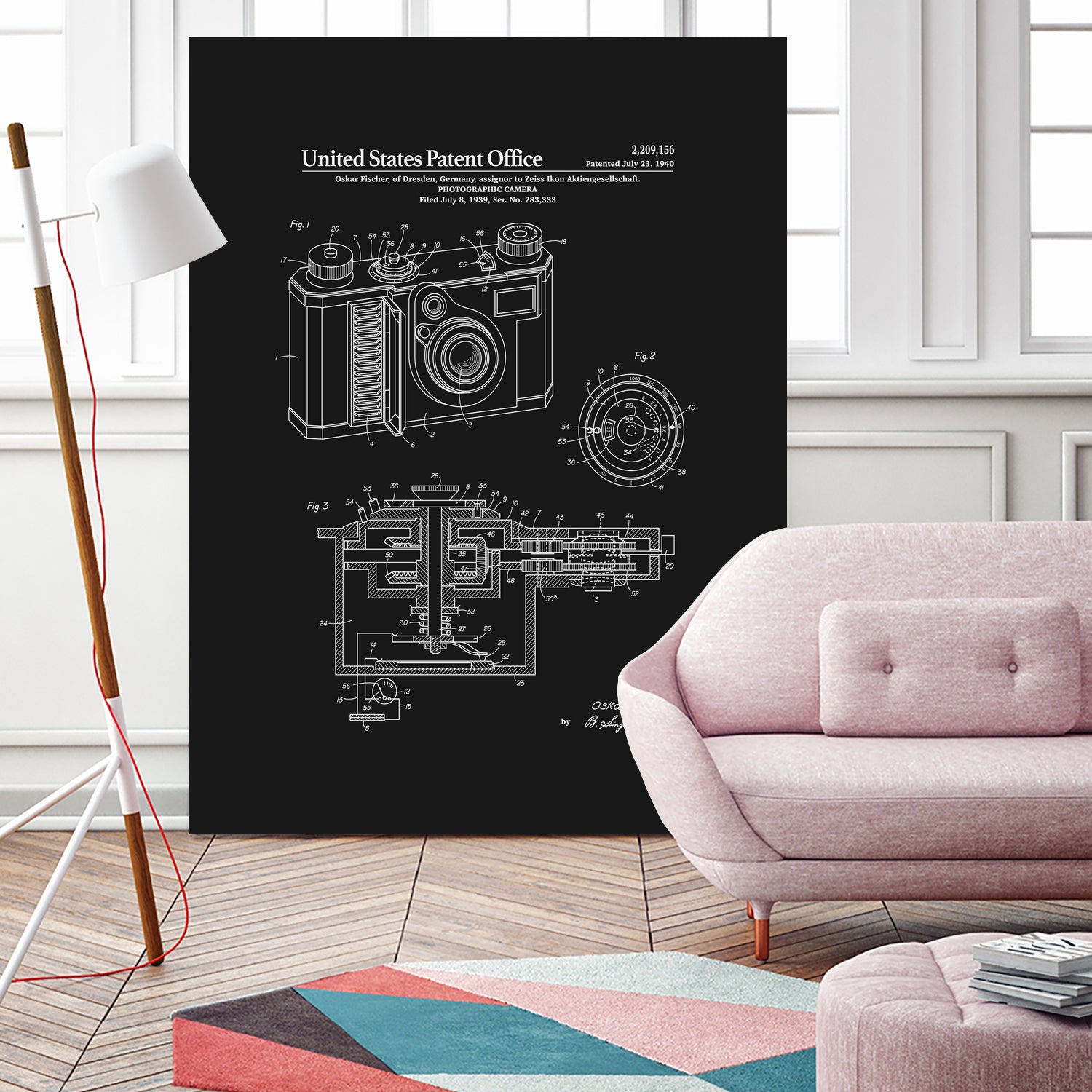 Camera Patent - Black by Finlay McNevin on GIANT ART - black typography