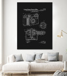 Camera Patent - Black by Finlay McNevin on GIANT ART - black typography