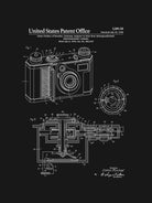 Camera Patent - Black by Finlay McNevin on GIANT ART - black typography