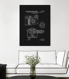 Camera Patent - Black by Finlay McNevin on GIANT ART - black typography