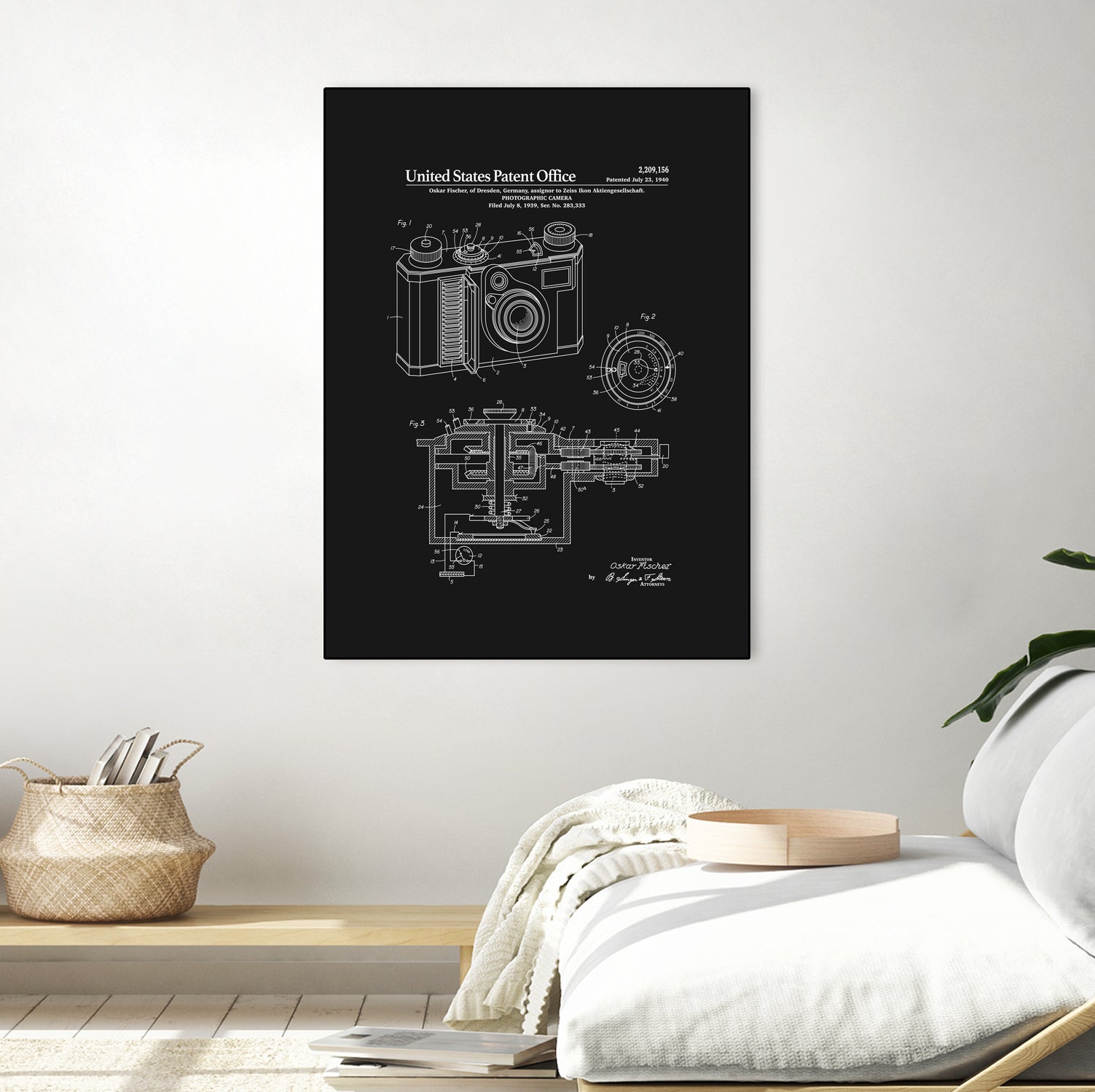 Camera Patent - Black by Finlay McNevin on GIANT ART - black typography