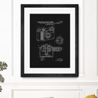 Camera Patent - Black by Finlay McNevin on GIANT ART - black typography