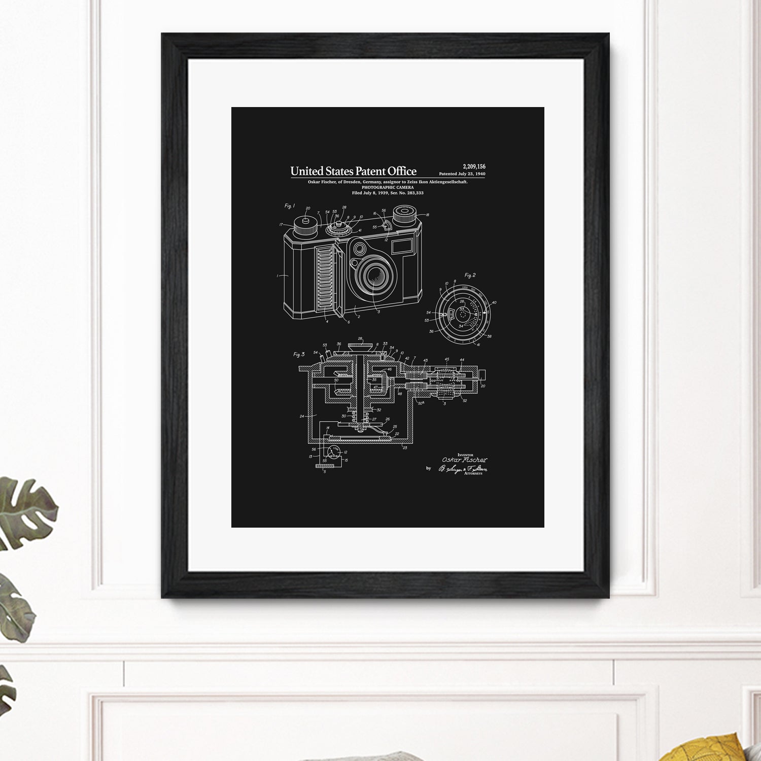 Camera Patent - Black by Finlay McNevin on GIANT ART - black typography