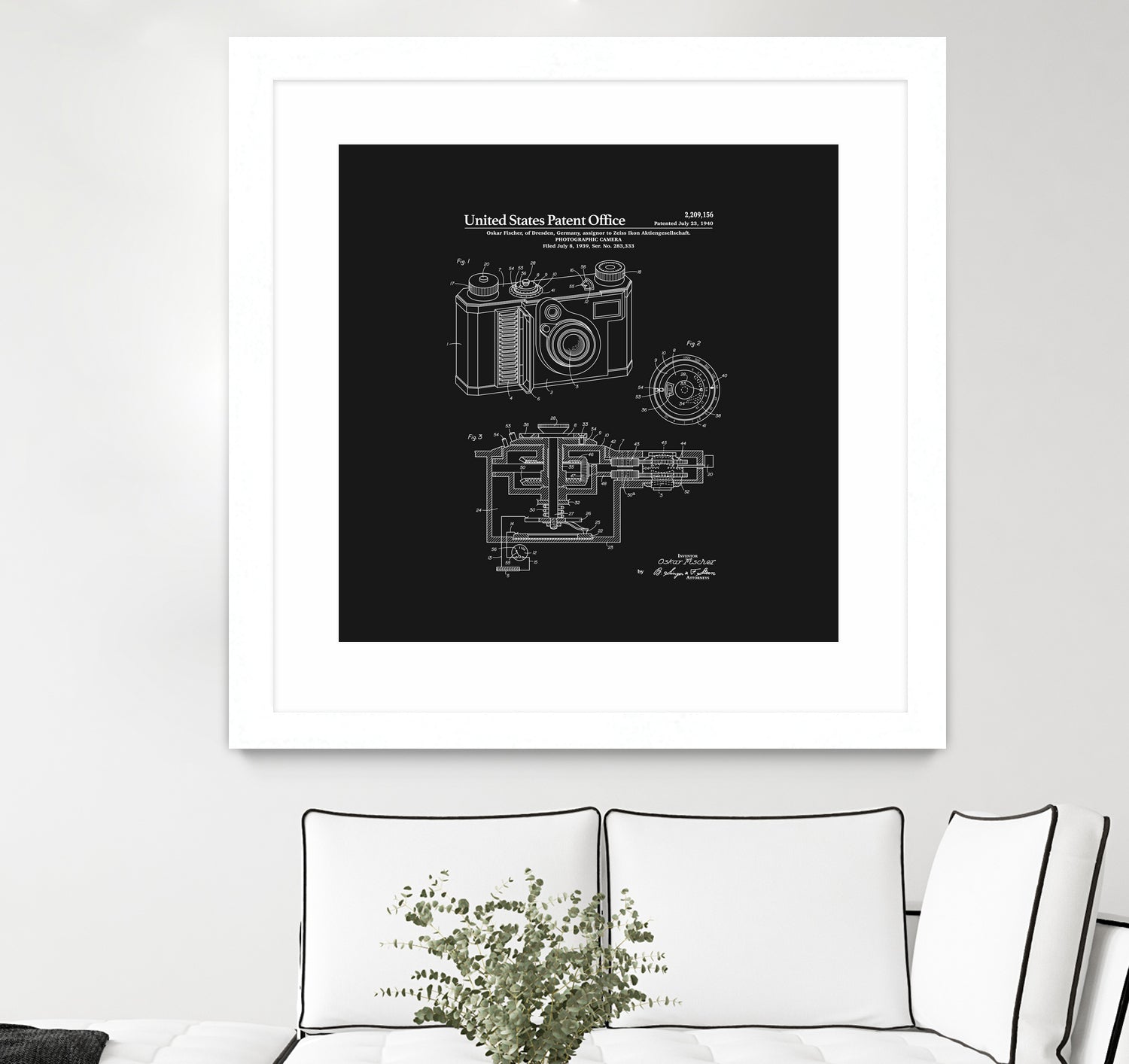 Camera Patent - Black by Finlay McNevin on GIANT ART - black typography