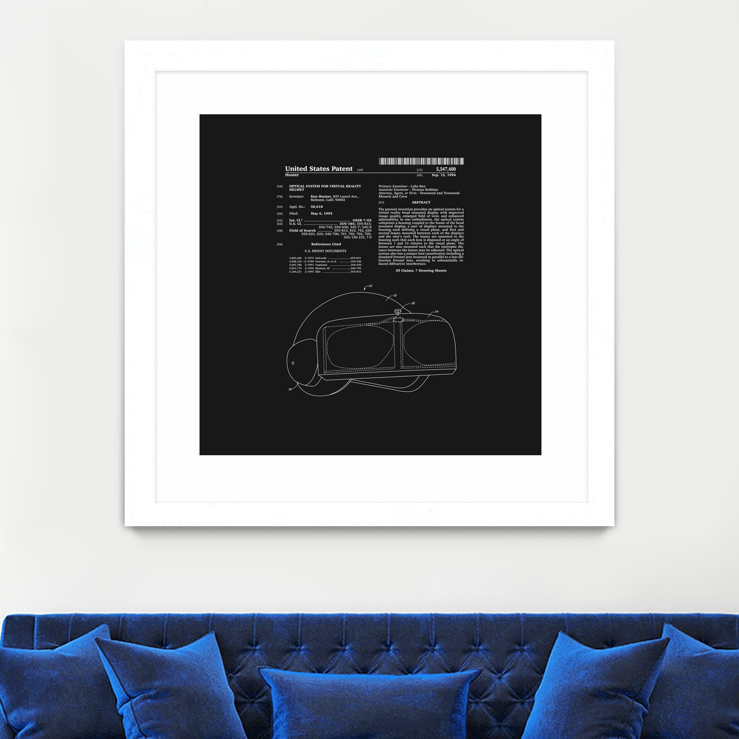 Virtual Reality Helmet Patent - Black by Finlay McNevin on GIANT ART - black typography