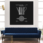 Coffee Press Patent - Black by Finlay McNevin on GIANT ART - black typography