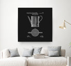 Coffee Press Patent - Black by Finlay McNevin on GIANT ART - black typography