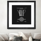 Coffee Press Patent - Black by Finlay McNevin on GIANT ART - black typography